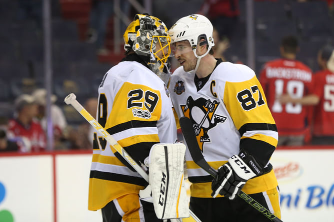 "I just had a little fun" - Marc-Andre Fleury one-ups Sidney Crosby in their hilarious prank wars