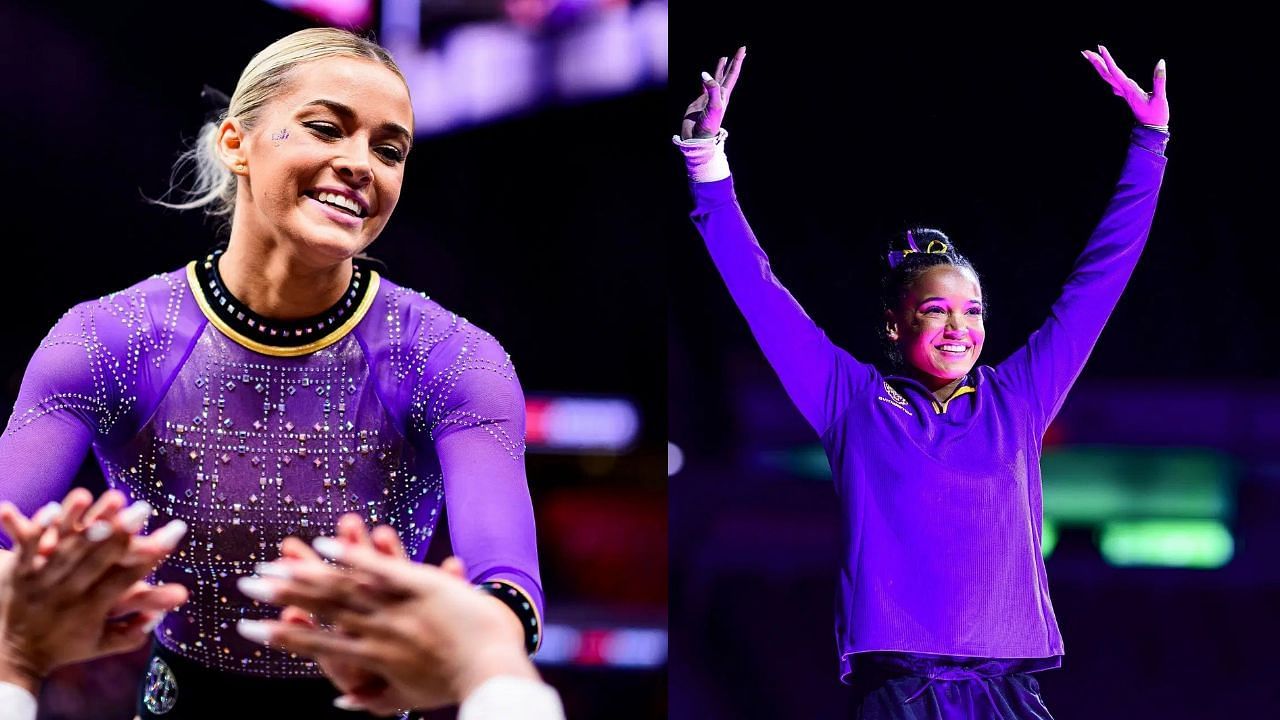 Olivia Dunne and Haleigh Bryant (Image via: Both Getty)