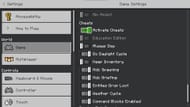 Turn on cheats (Image via Mojang)