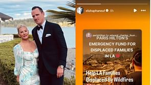 Ex-Maple Leaf Dion Phaneuf's celebrity wife Elisha donates to Paris Hilton's 6-figure campaign to help families displaced due to LA wildfires