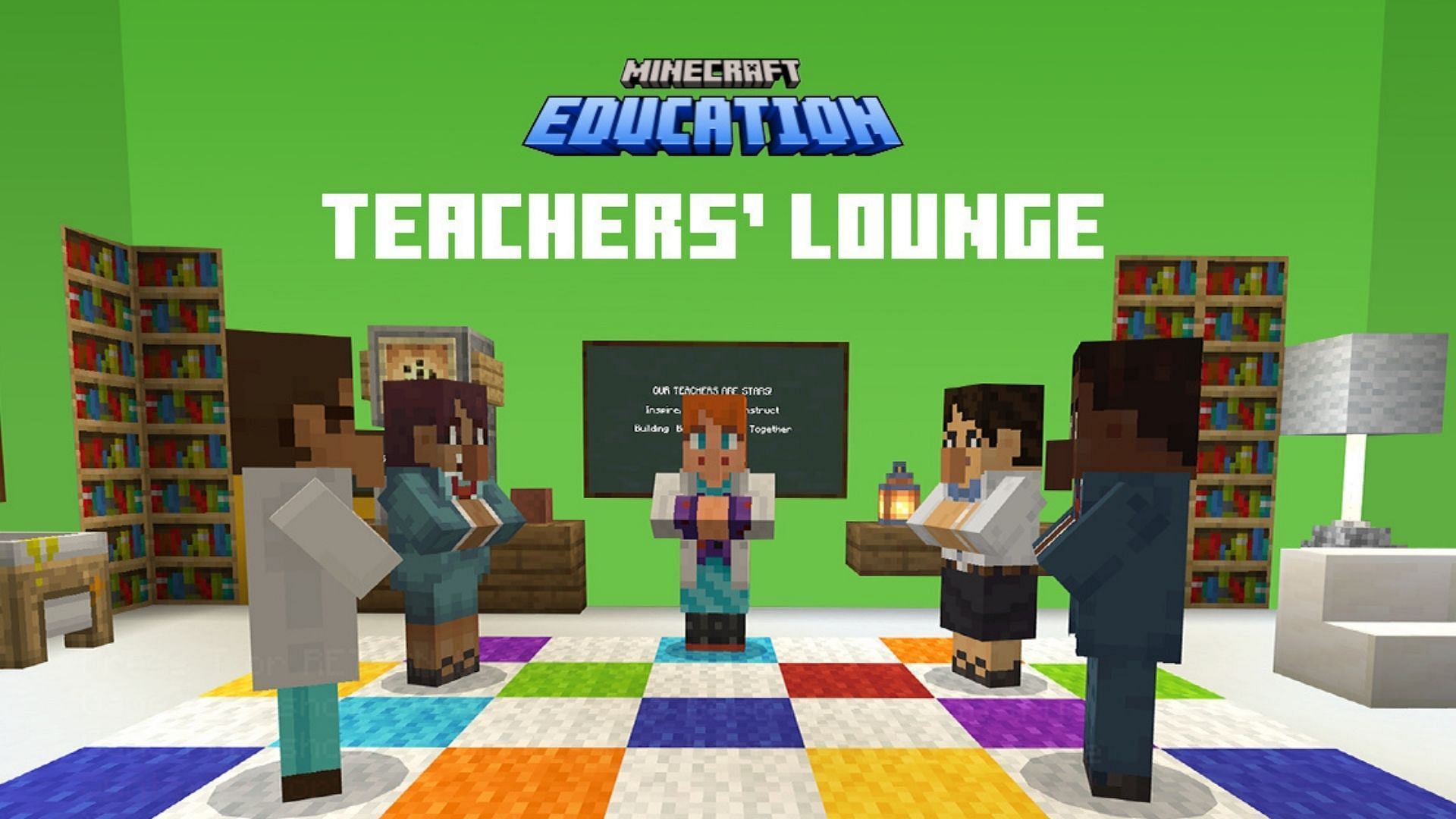 The Teacher&#039;s lounge is a great way for educators to learn and grow within the Minecraft Education ecosystem (Image via Facebook/Minecraft Education)