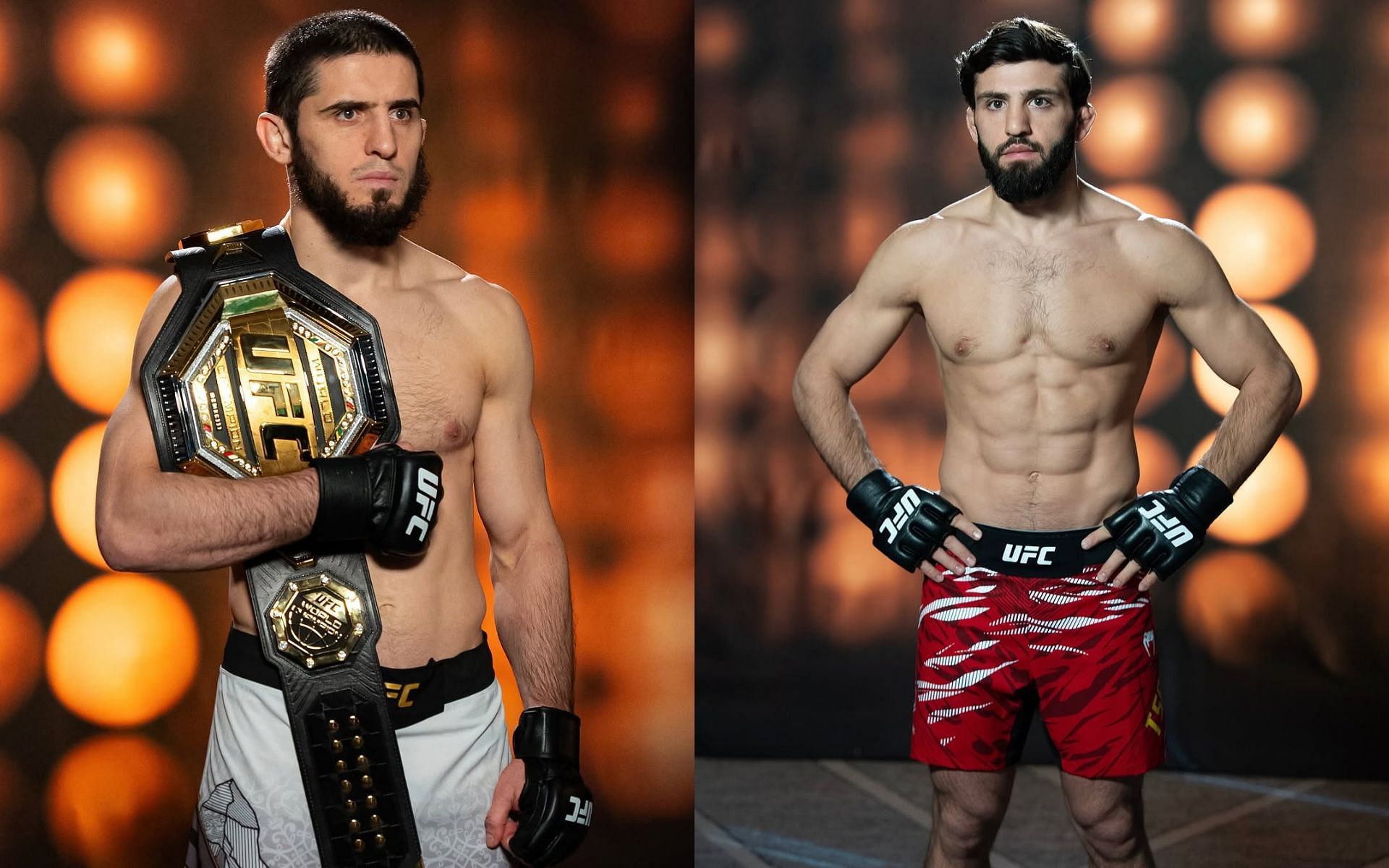 Islam Makhachev (left) isn