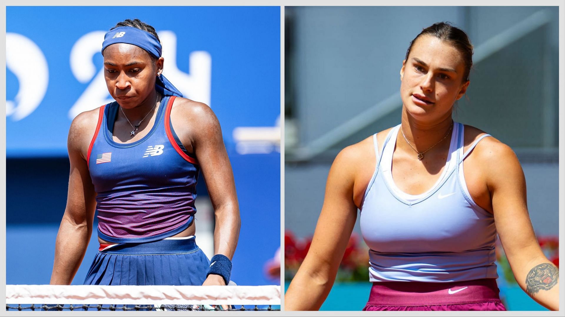 Coco Gauff and Aryna Sabalenka. Source: Getty