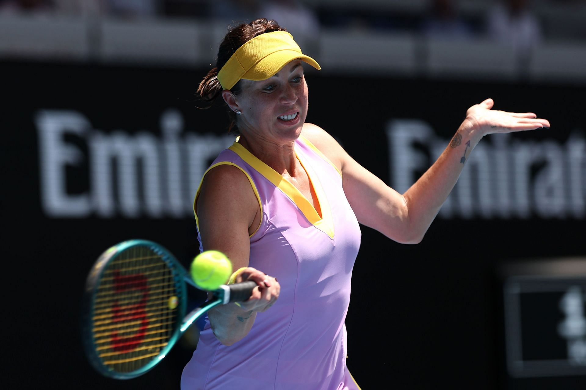 Anastasia Pavlyuchenkova in action at the Australian Open (Image Source: Getty)