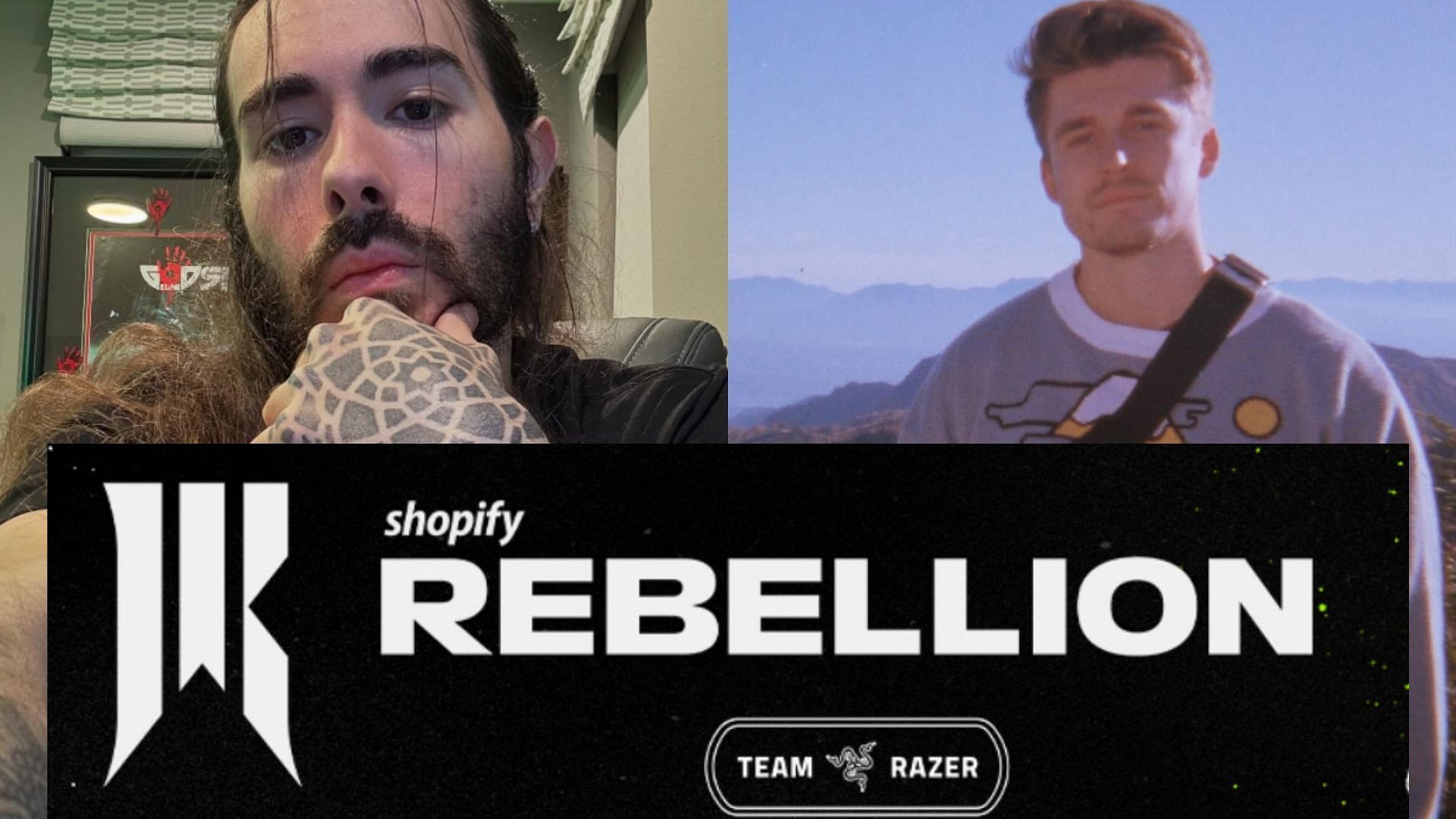 YouTube stars Ludwig and MoistCr1TiKaL are now taking the reign at Shopify (Images via @bigmoistcr1tikal, @ludwigahgren/Instagram, ShopifyRebels/X)