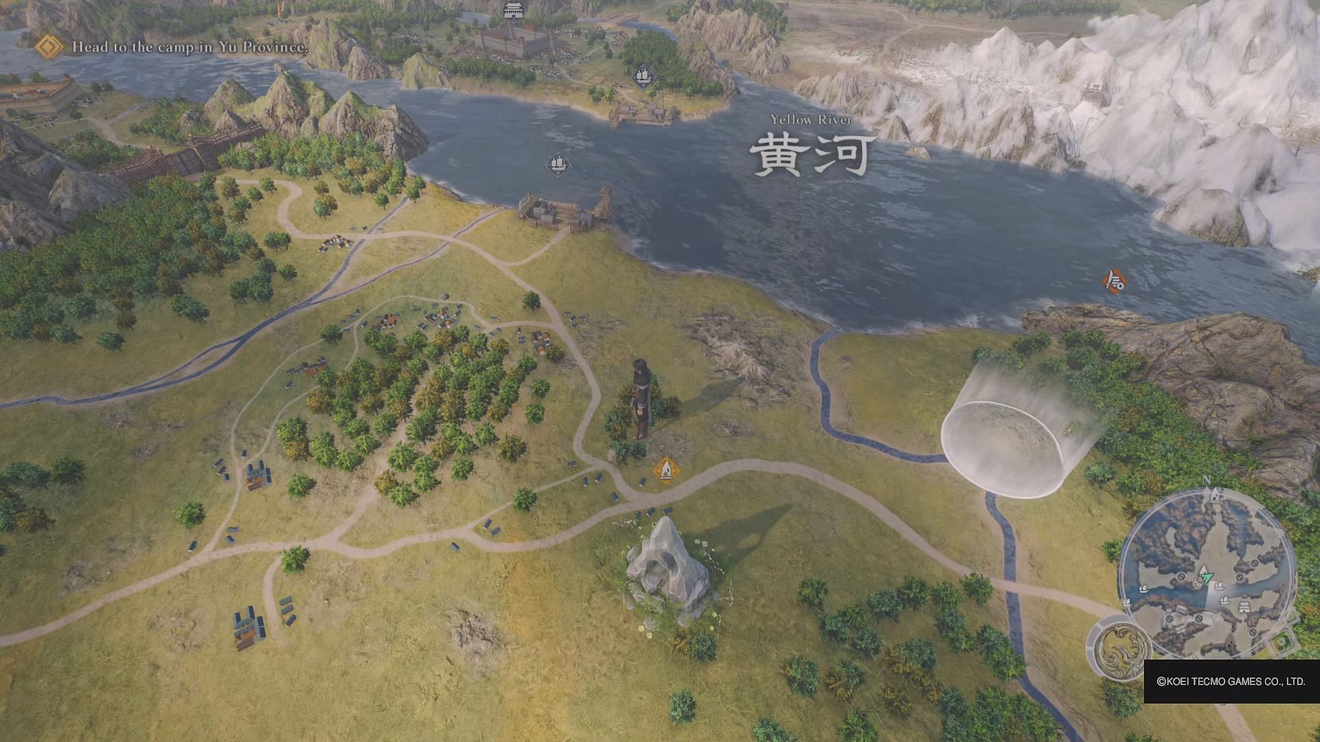 Skirmishes can be found all over the map (Image via KOEI TECMO)