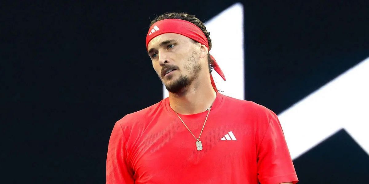 Alexander Zverev during the 2025 Australian Open men