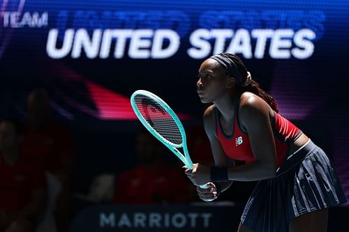 Coco Gauff at the United Cup 2025. (Photo: Getty)