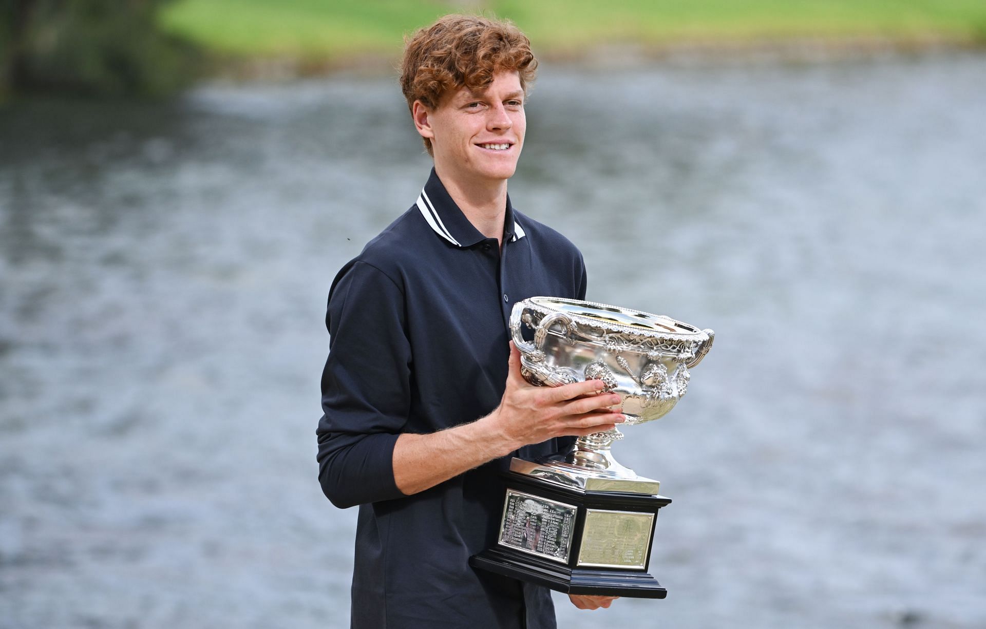 Jannik Sinner with the 2025 Australian Open trophy - Source: Getty