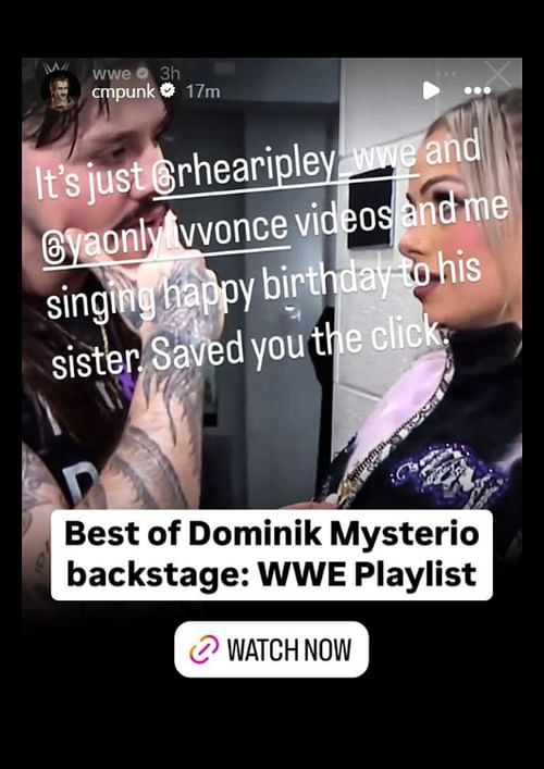 CM Punk takes a dig at 'Dirty' Dom on Instagram