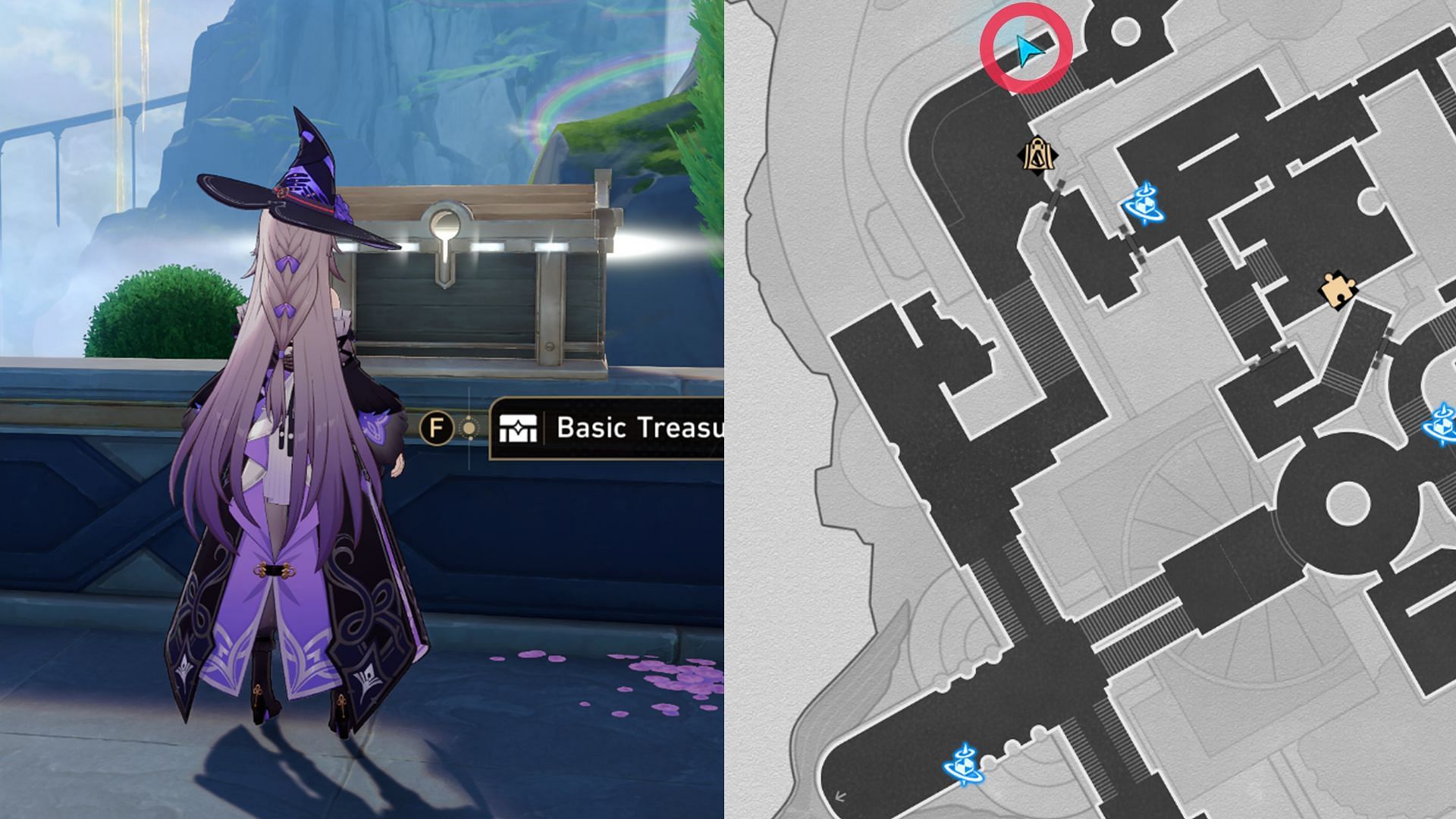 Location of Basic Treasure Chest #18 (Image via HoYoverse)