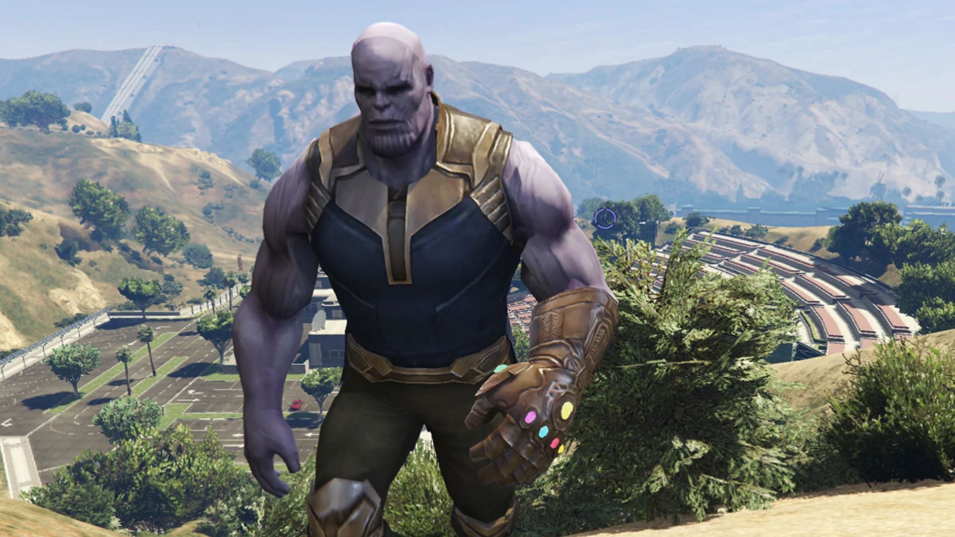 No one escapes from Thanos&rsquo; wrath in Grand Theft Auto 5 (Image via GTA5-Mods)