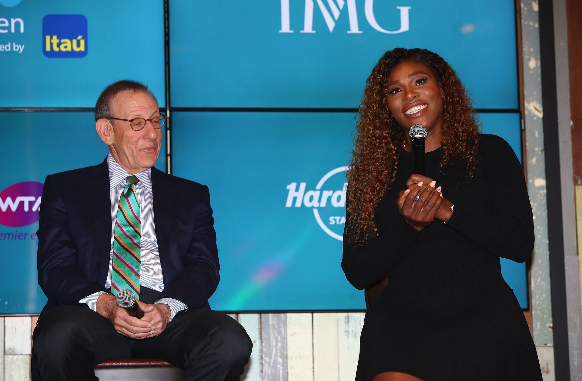 Williams with Miami Dolphins owner Stephen Ross (Image Source: Getty)