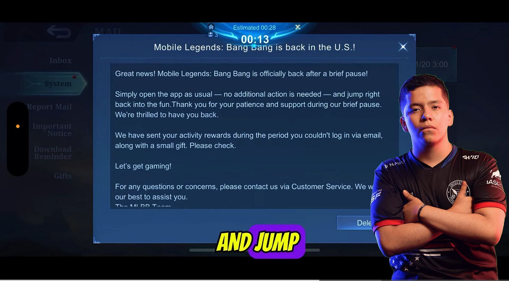 Mobile Legends has restarted its operations in the USA after a short pause (Image via YouTube/Essejimaru)