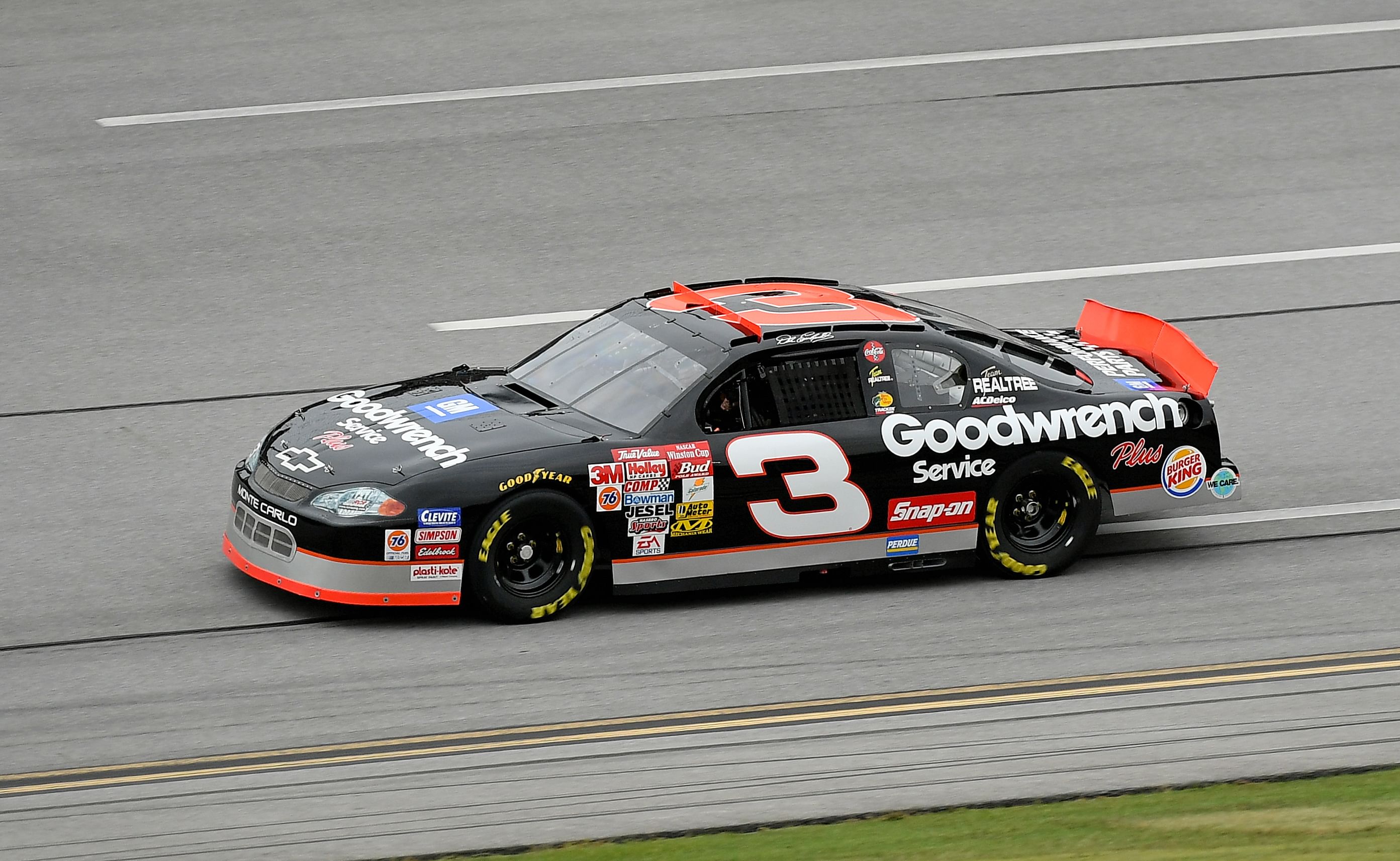 car owner Richard Childress drives the car of his late driver Dale Earnhardt Sr. (3) to pace the field prior to the 1000Bulbs.com 500 at Talladega Superspeedway, October 13th 2019 - Source: Imagn