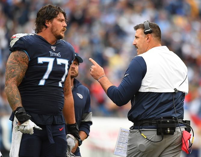 "Keep your b**thole tight" - Taylor Lewan gives NSFW advice for Patriots players after Mike Vrabel hiring