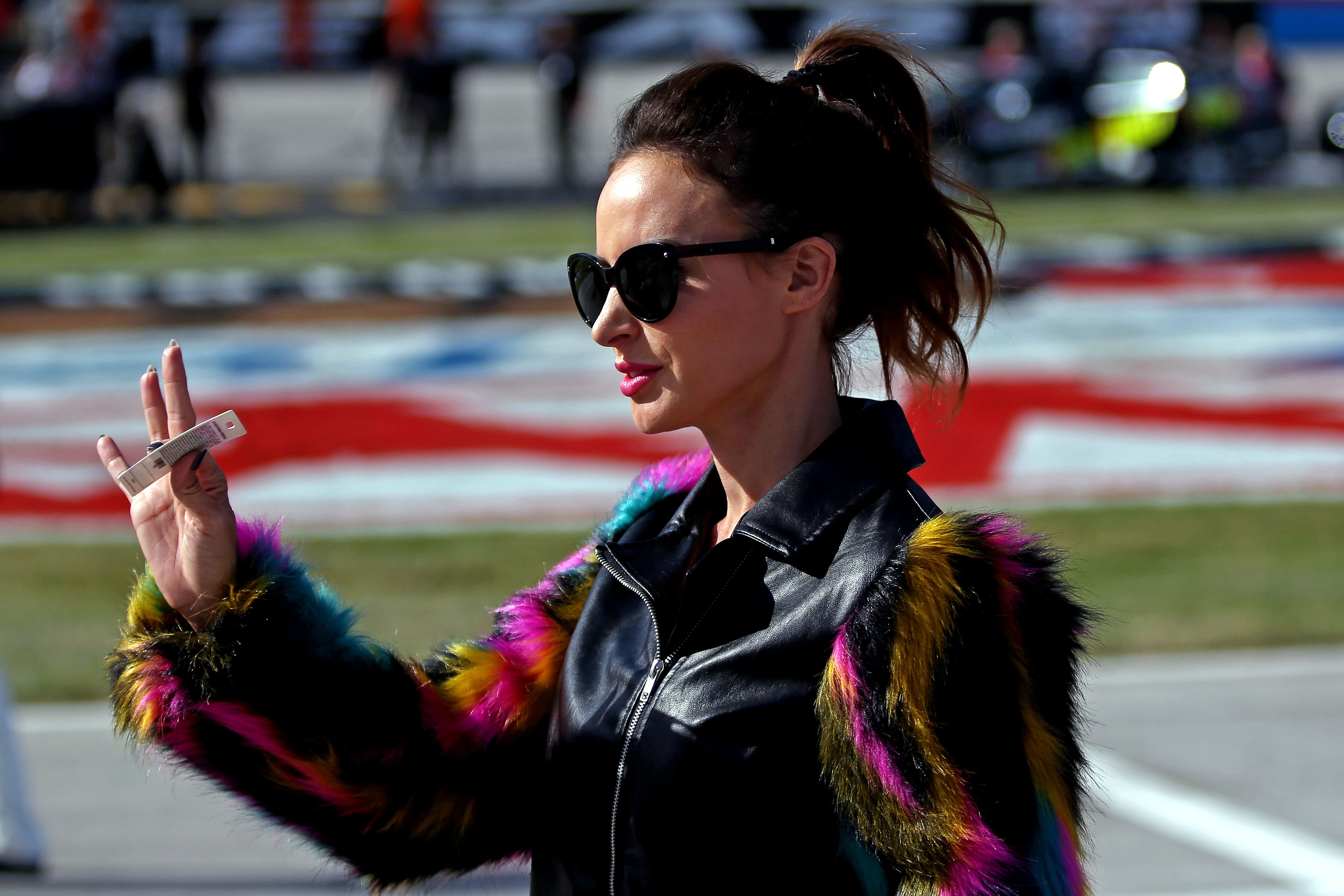 Samantha Busch before the AAA Texas 500 at Texas Motor Speedway.- Source: Imagn