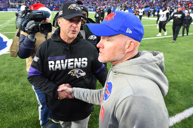 Sean McDermott takes dig at John Harbaugh, Ravens after Bills beat Lamar Jackson and Co. in playoffs