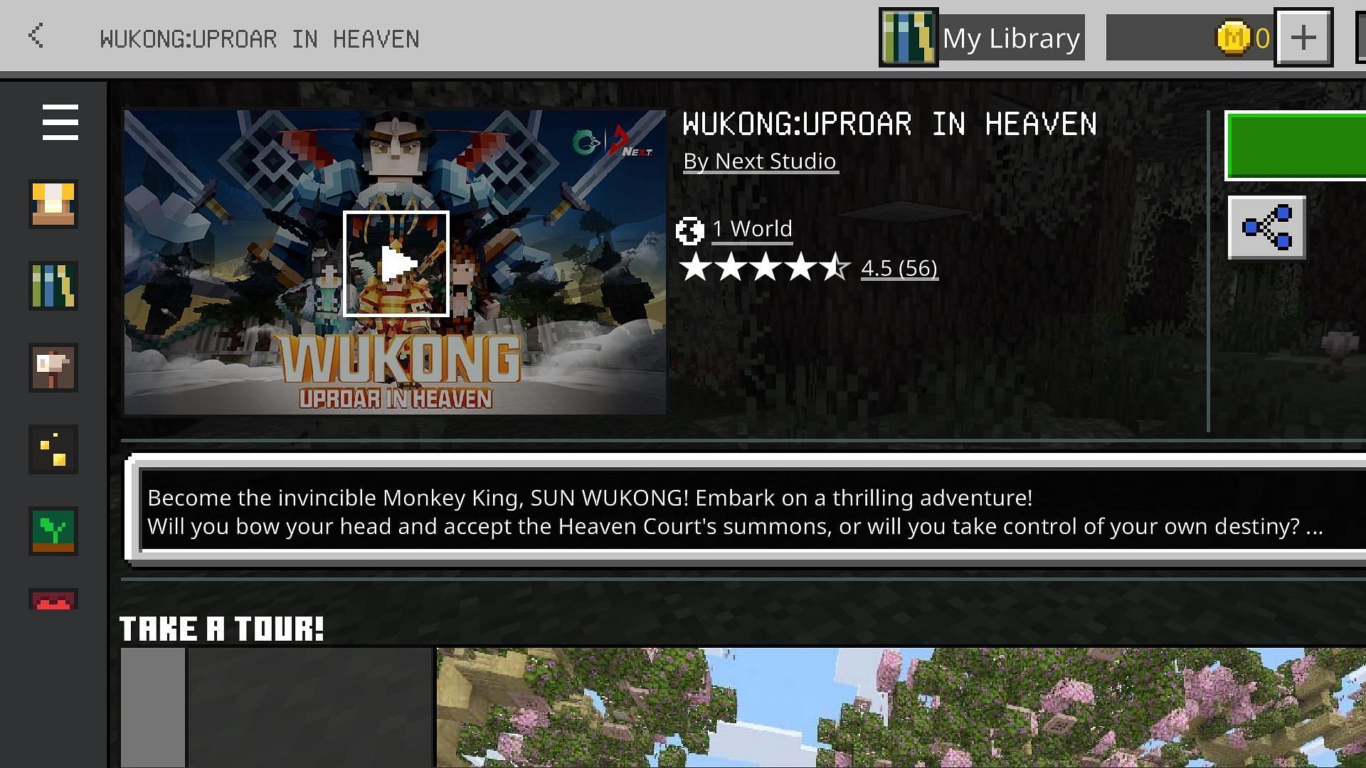 Downloading it in Minecraft is quite easy (Image from Mojang Studios)