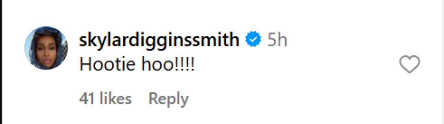 Skylar Diggins-Smith&#039;s Instagram comment - Source: @napheesa24