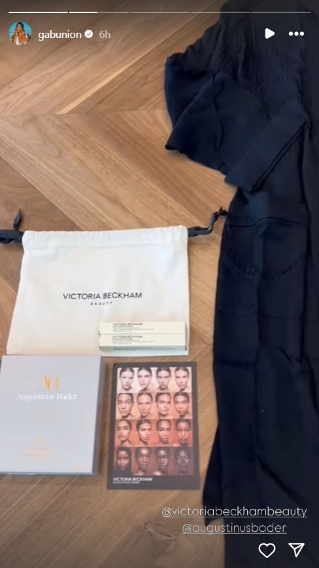 Union shares shoutout to Victoria Beckham&#039;s beauty brand (Image: @gabunion IG)