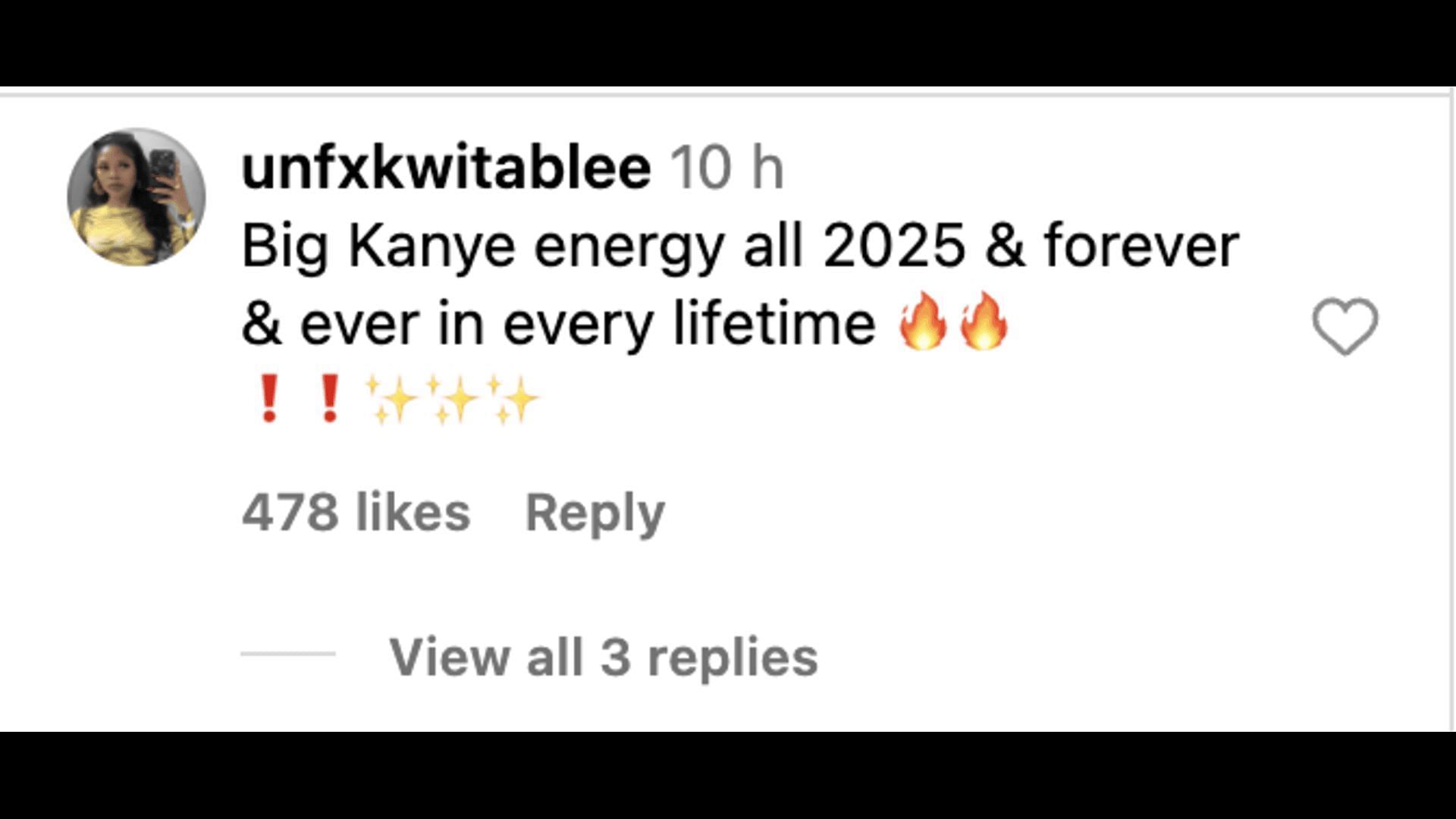 Ye calls himself &quot;Greatest Of All Times&quot; on Instagram: Social media users&#039; reactions explored. (Image via Instagram)