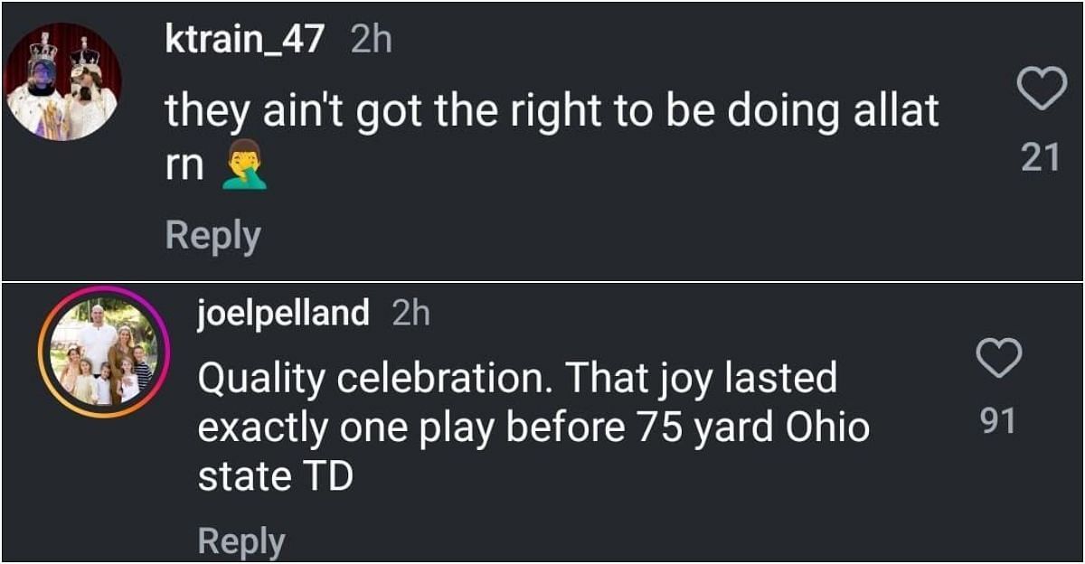 Comments on Texas celebration