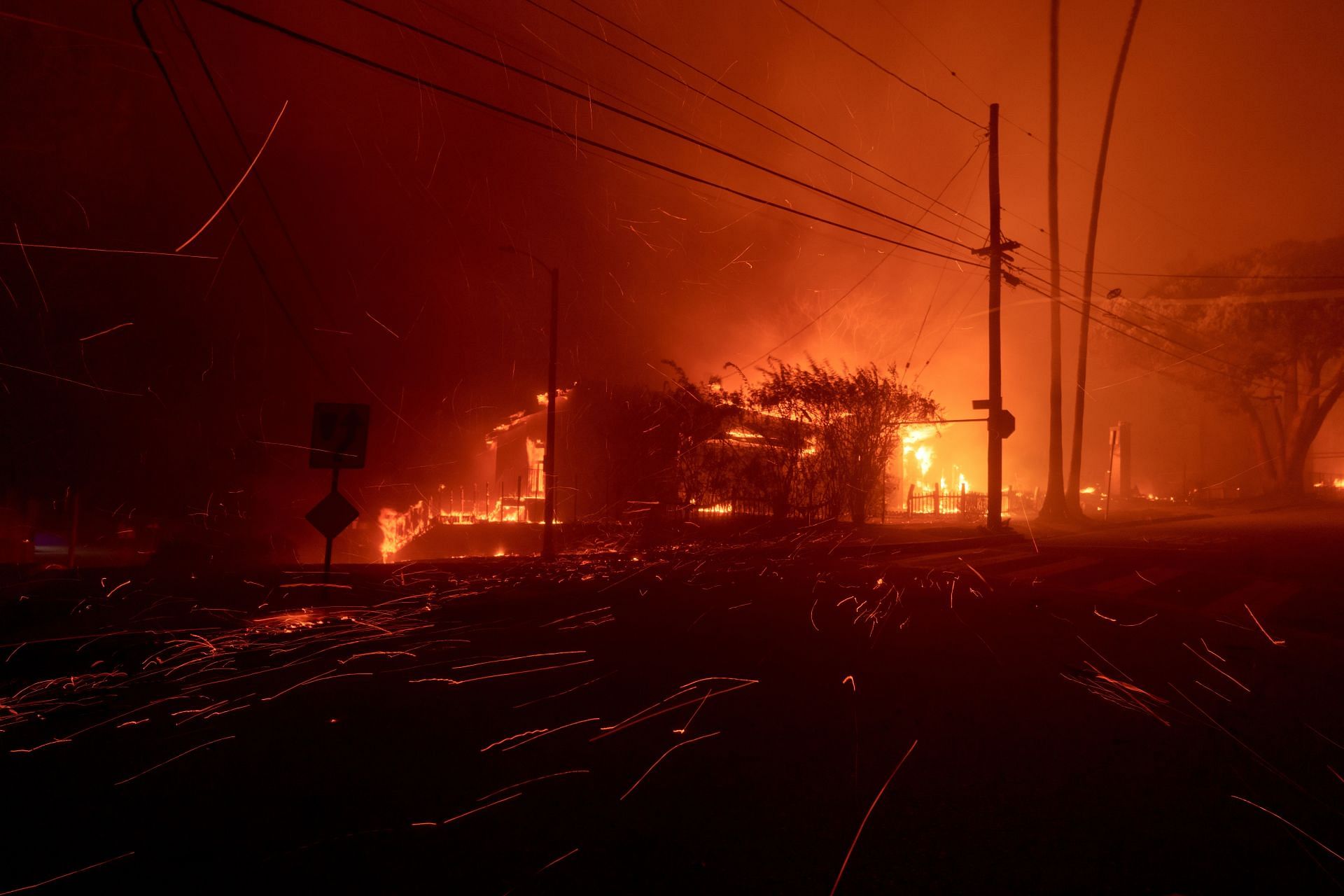 Powerful Winds Fuel Multiple Fires Across Los Angeles Area - Source: Getty