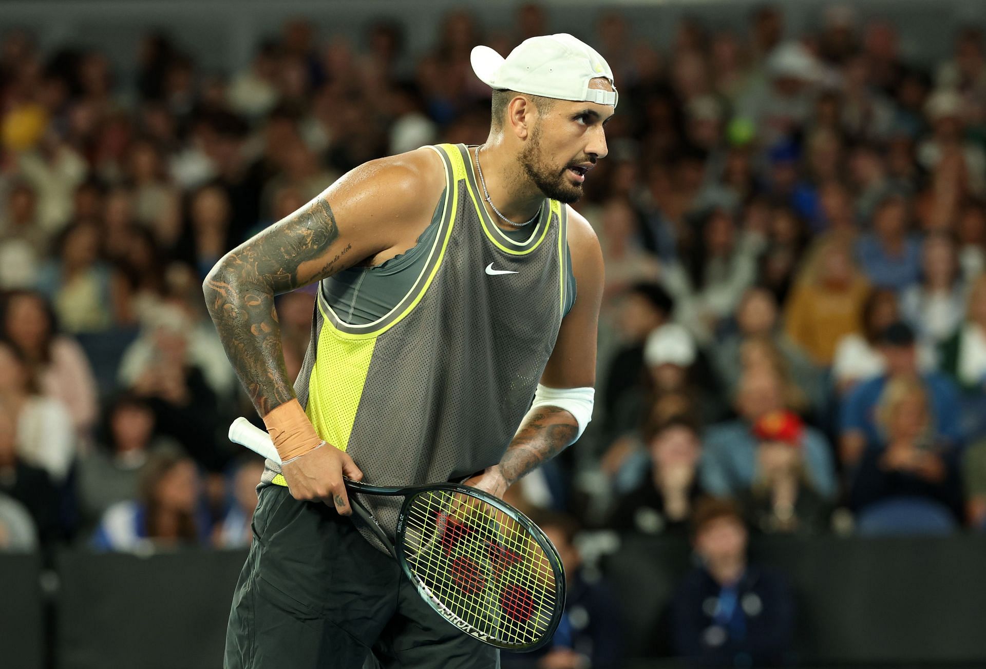 Nick Kyrgios pictured at the 2025 Australian Open | Image Source: Getty