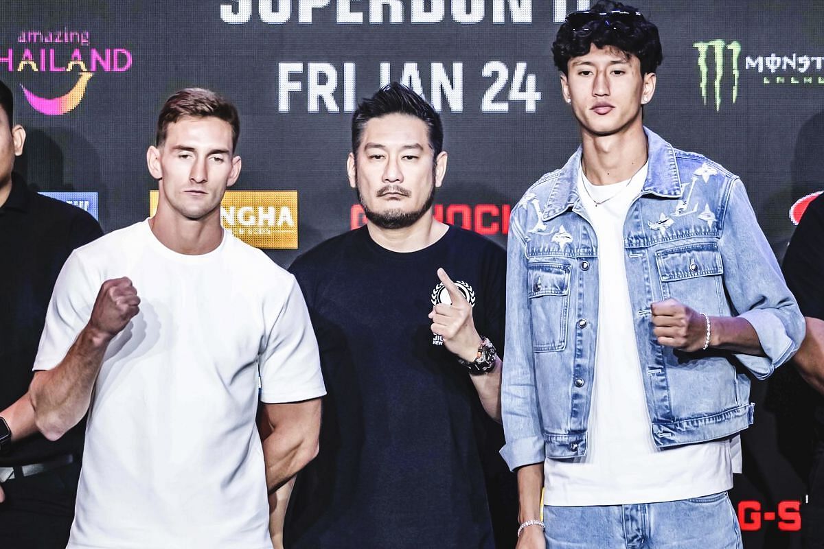 (From left to right) Nico Carrillo, Chatri Sityodtong, Nabil Anane [Photo via ONE Championship]