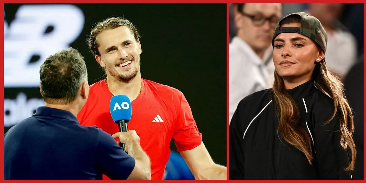 Alexander Zverev and girlfriend  (Source: Getty)