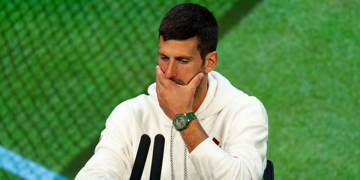  Novak Djokovic storms away without giving interview at Australian Open (Source: Getty)