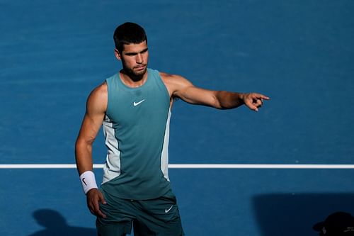 Carlos Alcaraz at the 2025 Australian Open - Source: Getty