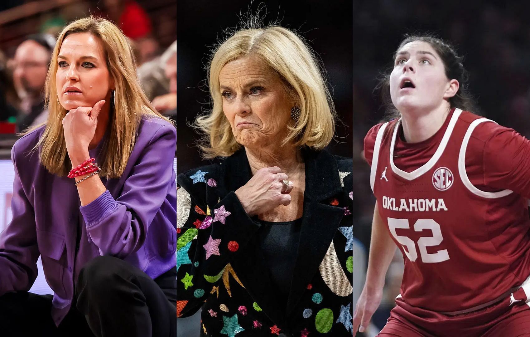 Jennie Baranczyk, Kim Mulkey, Raegan Beers