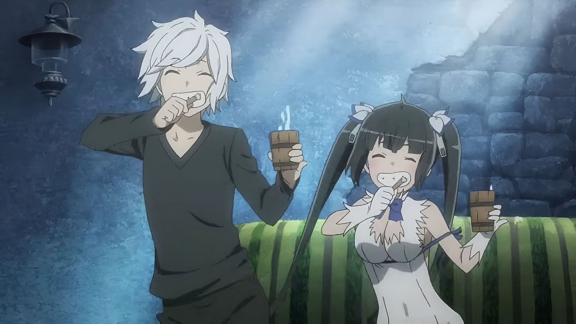 A still from &#039;Is It Wrong to Try to Pick Up Girls in a Dungeon?&#039; (Image via J.C.Staff)