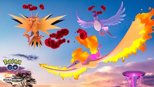 Dynamax Articuno with the other members of the trio (Image via TPC)