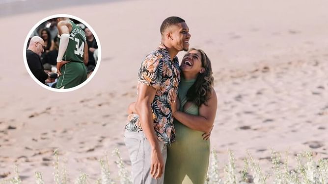 Jokester Giannis Antetokounmpo gives finger injury update citing wife Mariah Riddlesprigger's reaction