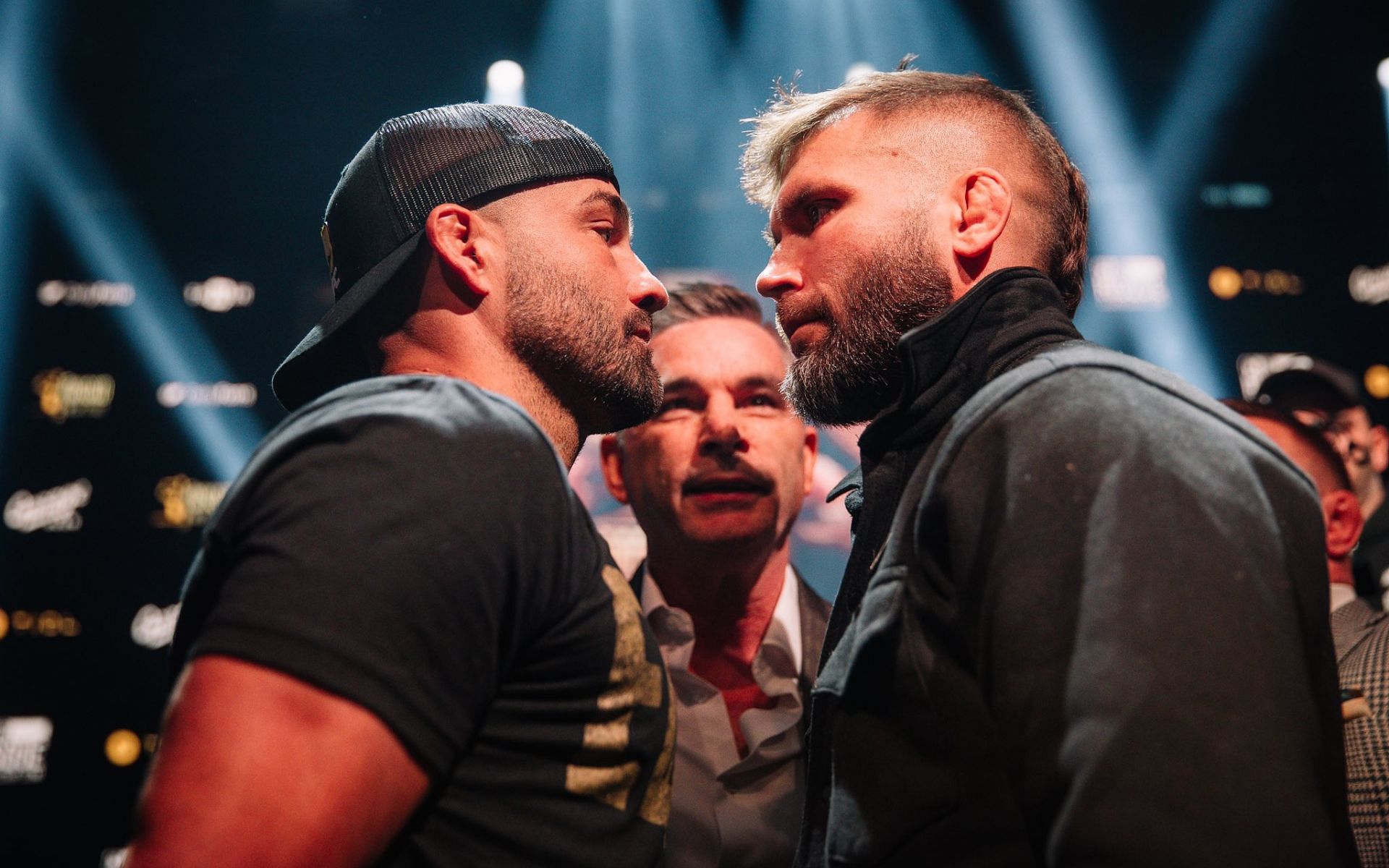 Eddie Alvarez (left) fought Jeremy Stephens (right) in BKFC Knucklemania 5 main event. [Image courtesy: @bareknucklefc on X]