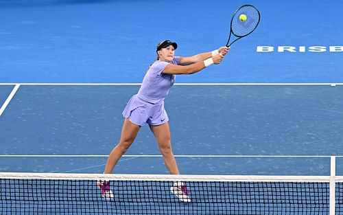 Mirra Andreeva at the 2025 Brisbane International. (Source: Getty)