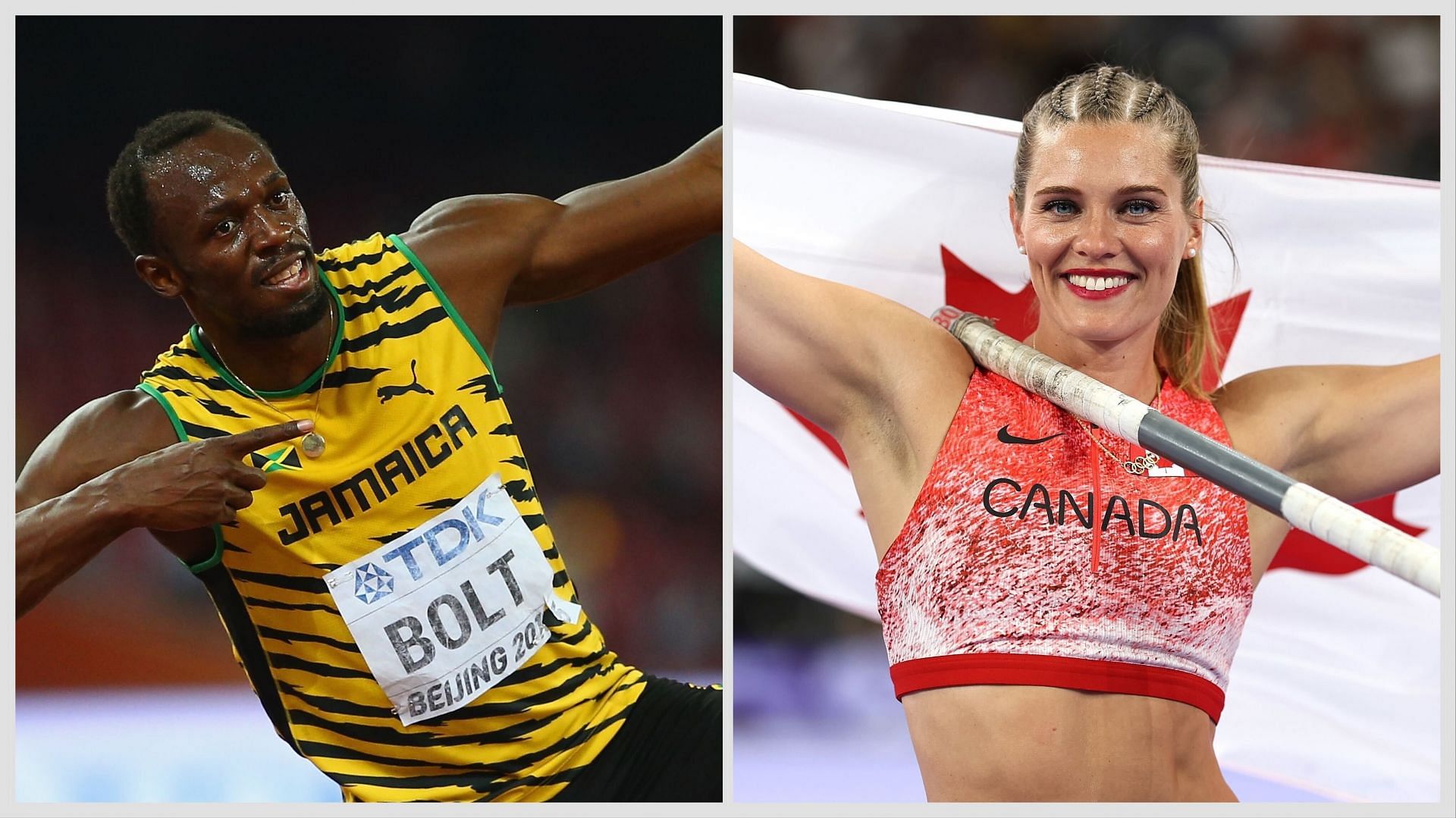 Usain Bolt and Alysha Newman/ Source: Getty