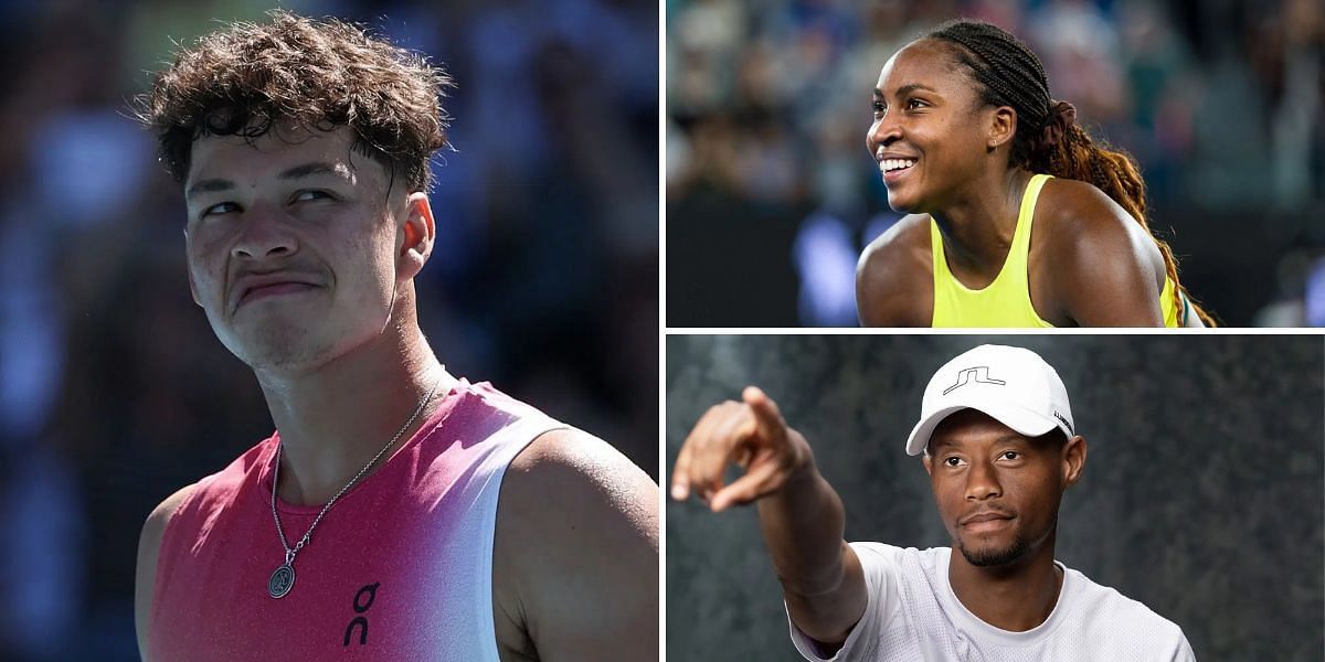 Ben Shelton (left), Coco Gauff (top right), Chris Eubanks (bottom right), Sources: Getty