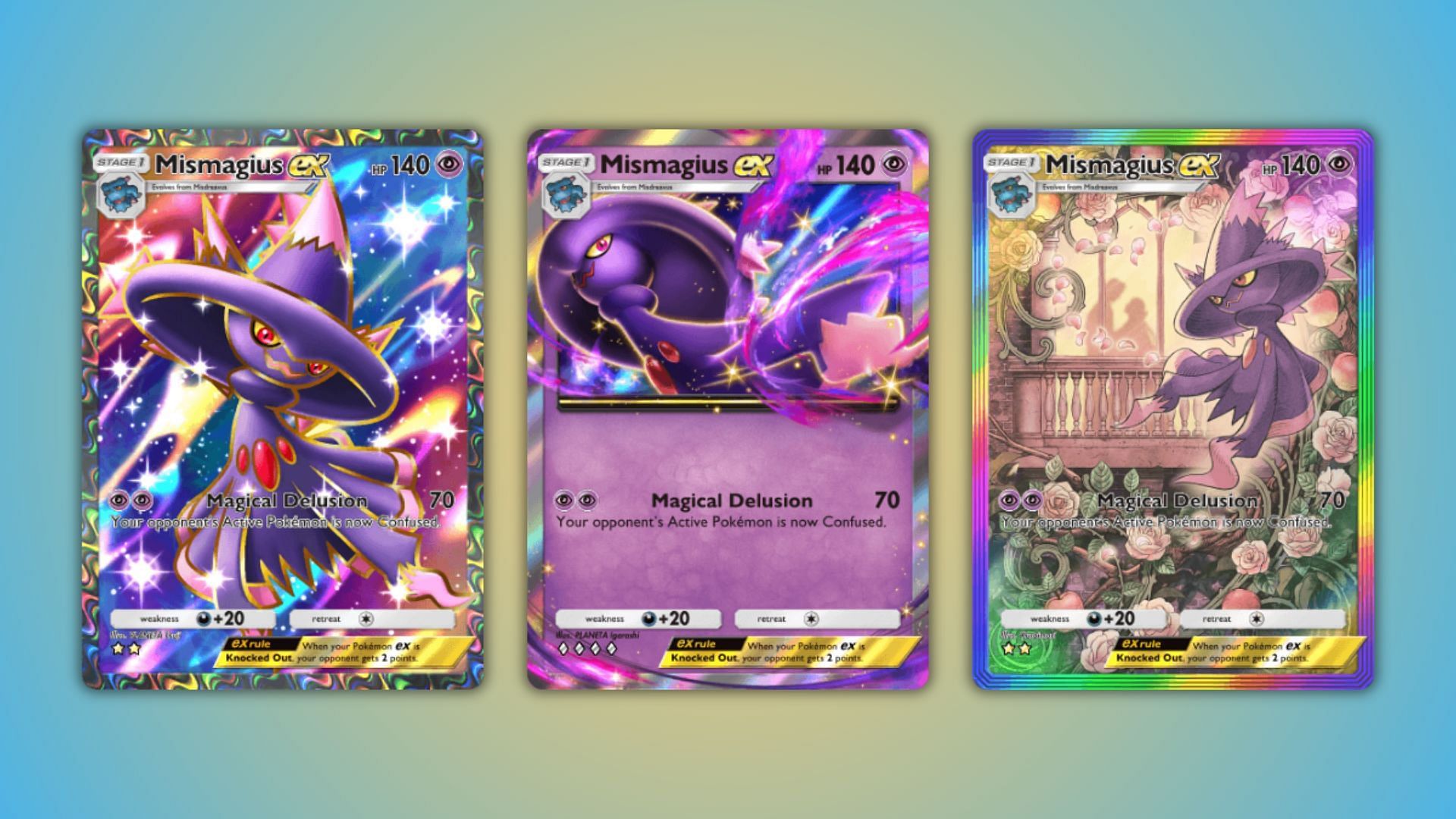 Mismagius ex as seen in the game (Image via The Pokemon Company)