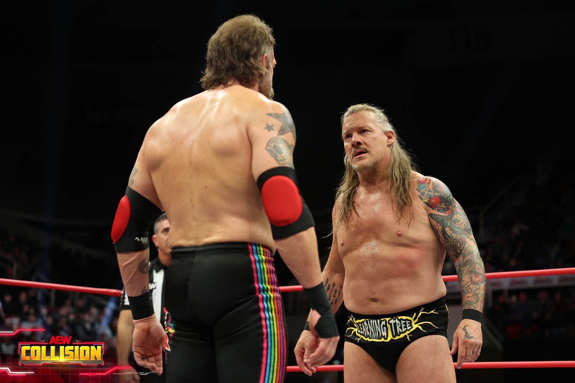 Adam Copeland and Chris Jericho had a face-off in the ring a few days ago on Collision (Credit: allelitewrestling.com)