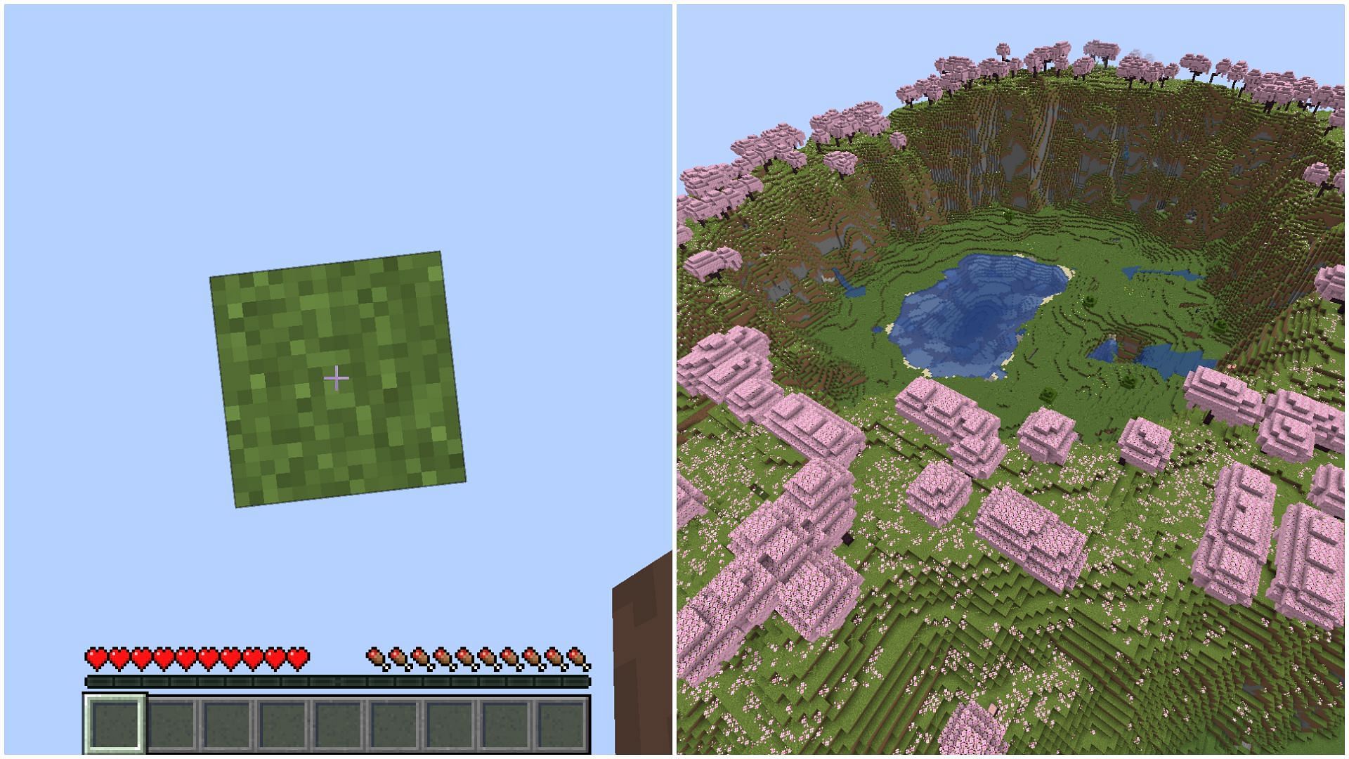 OneBlock does not have anything in terms of exploration (Image via Mojang Studios)