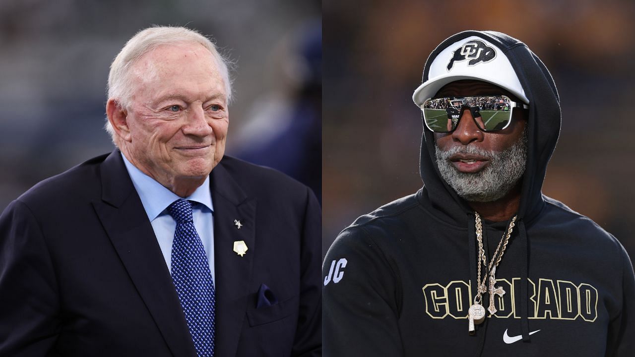 Deion Sanders breaks silence on rumors of Cowboys job as Jerry Jones reaches out to Coach Prime (Collage Images Credit: Getty)