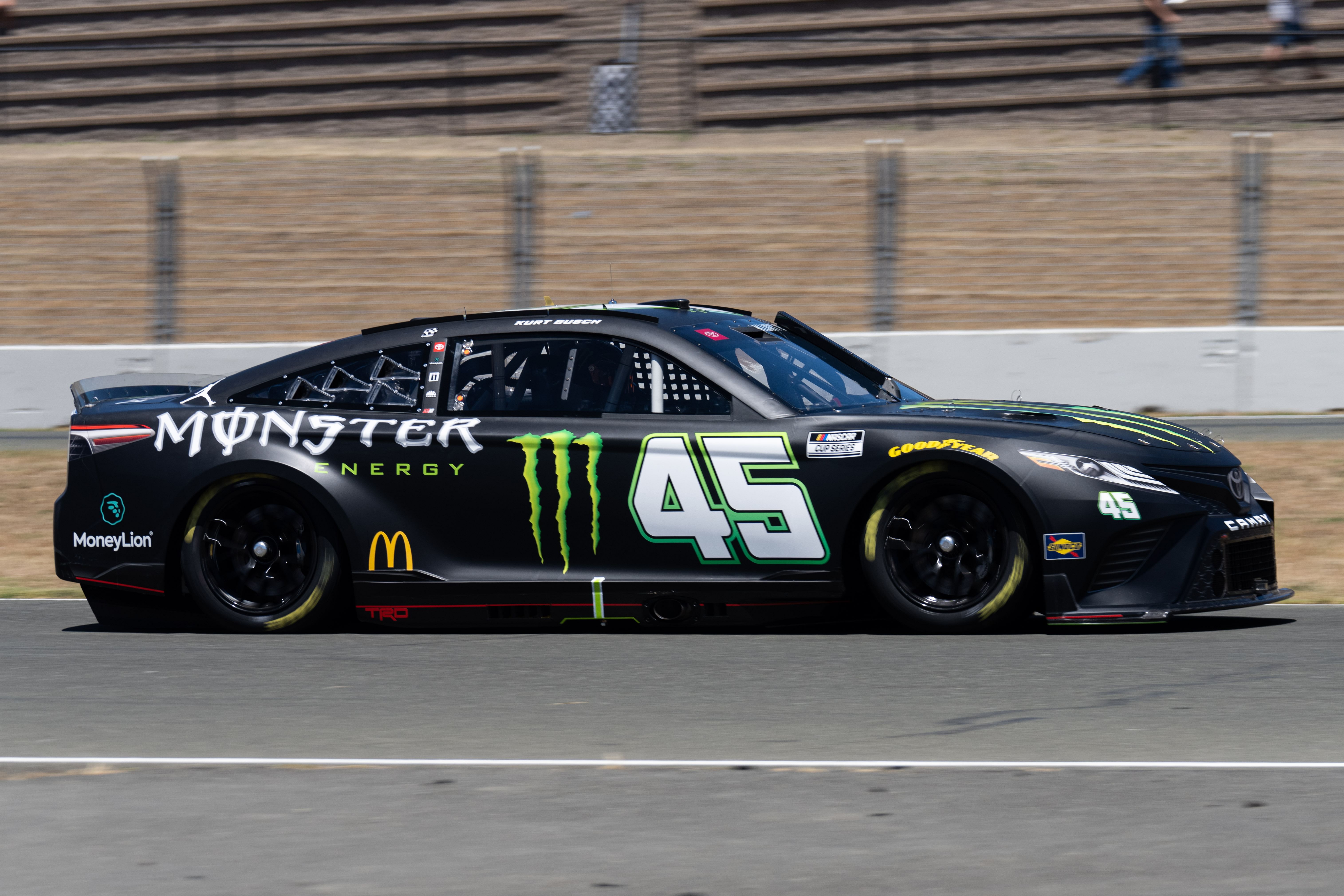 Kurt Busch (45) practices a day before the race before the start of the NASCAR Truck Series DoorDash 250 at Sonoma Raceway. - Source: Imagn