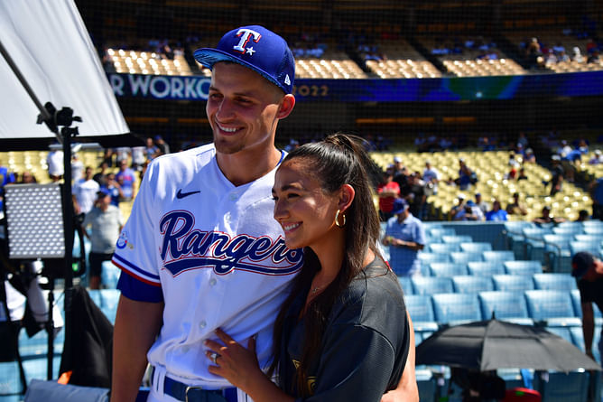 Corey Seager's wife Madisyn enjoys picturesque 'farm day' with Rangers slugger & their furry companions