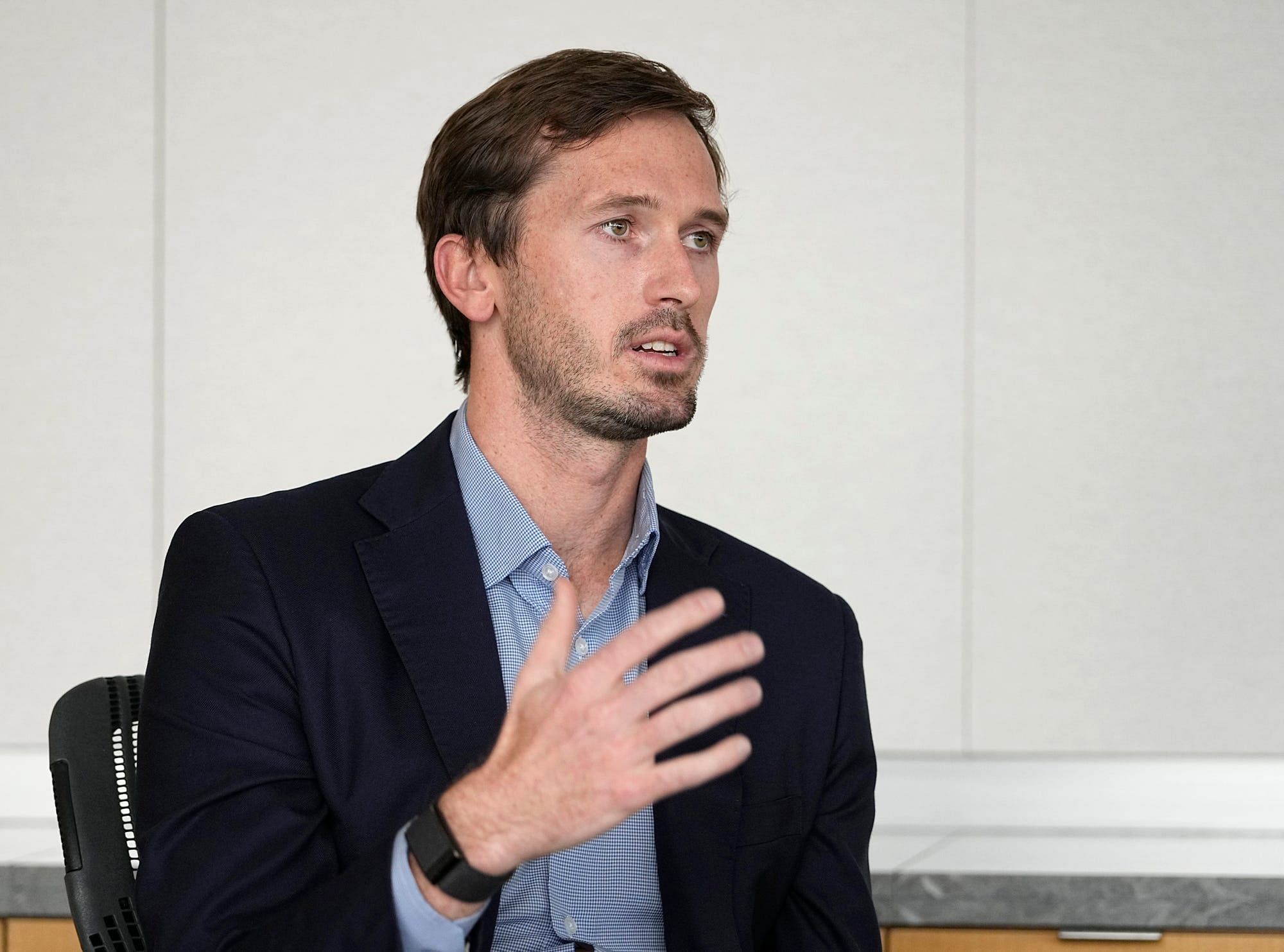 NASCAR Executive Vice President and Chief Venue &amp; Racing Innovations Officer Ben Kennedy during an interview at NASCAR Headquarters in Daytona Beach - Source: Imagn