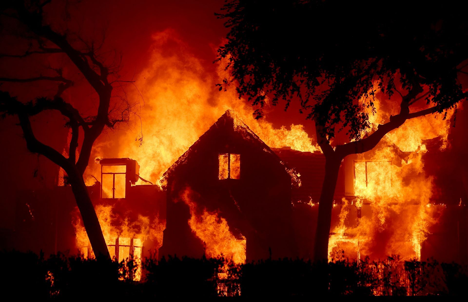 Powerful Winds Fuel Multiple Fires Across Los Angeles Area - Source: Getty