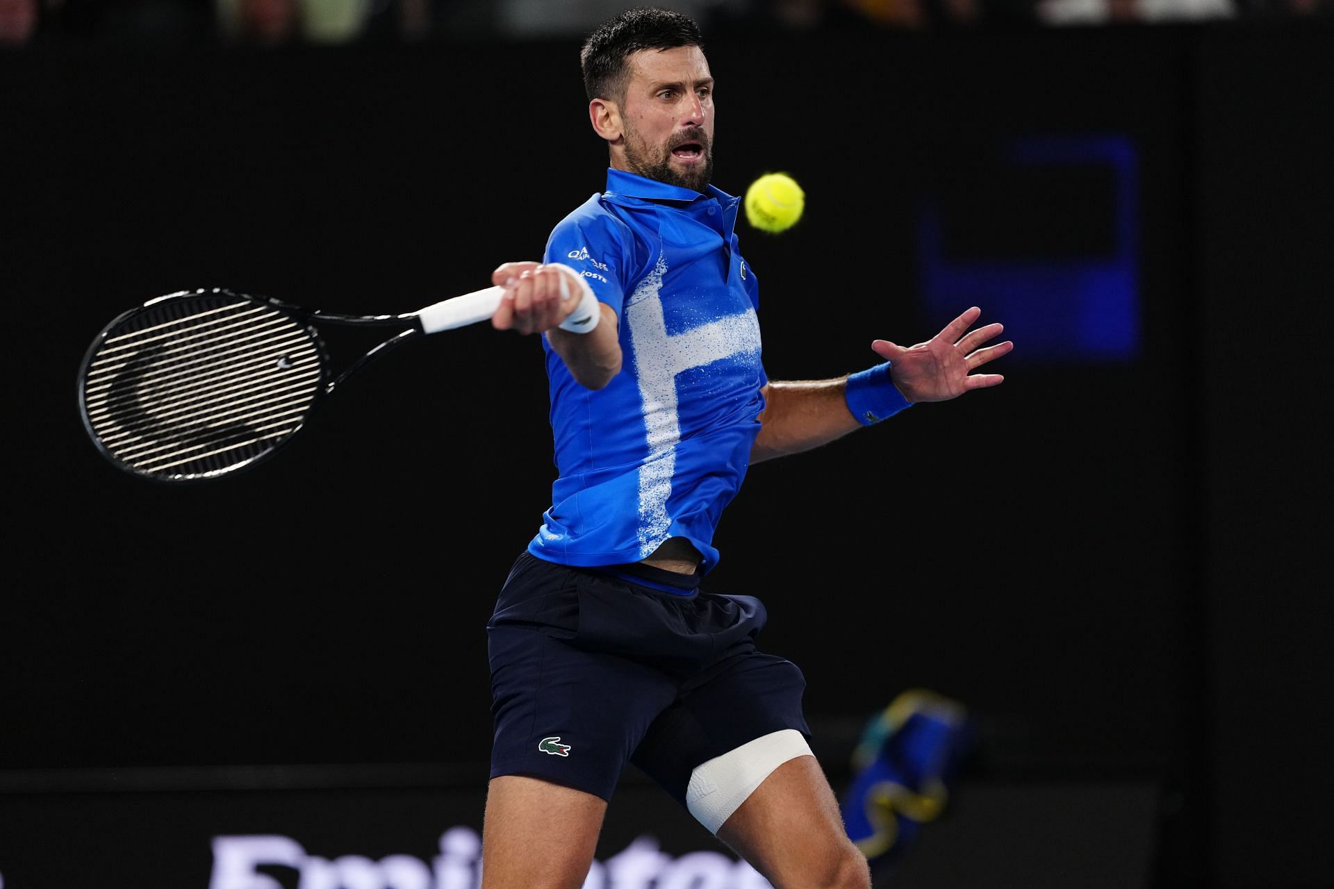 Novak Djokovic at the 2025 Australian Open [image Source: Getty Images]